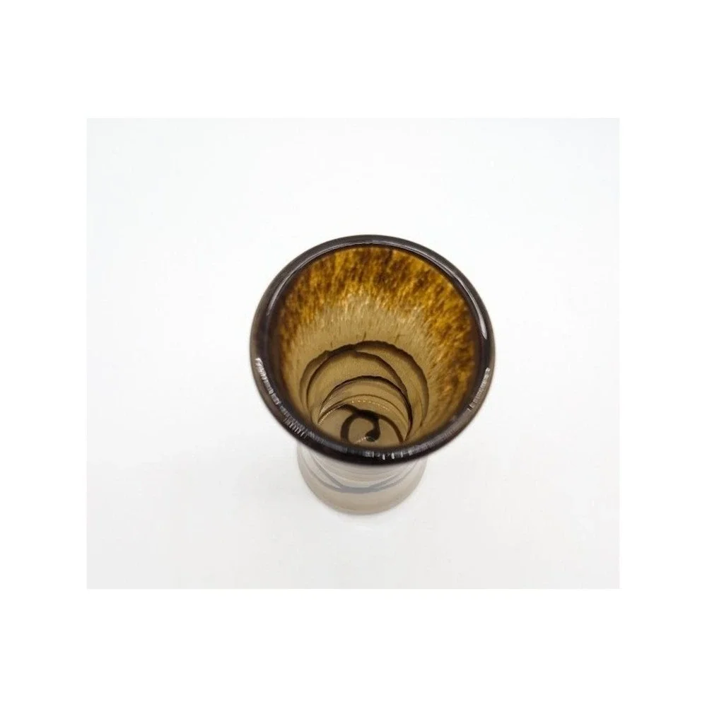 Artisan Hand Blown Cased Art Glass Vase 6.5